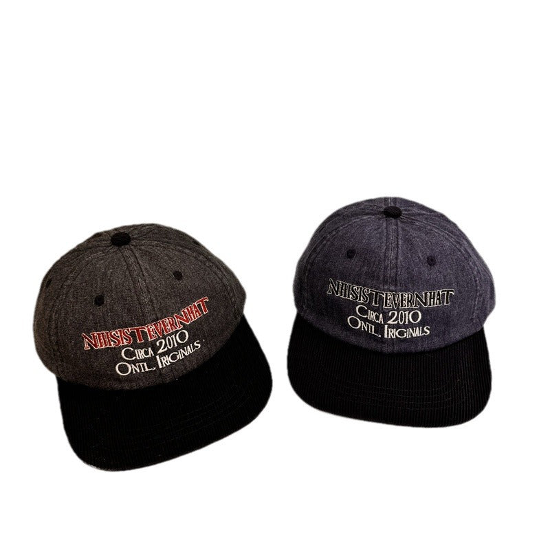 Men's Vintage-Inspired Embroidered Baseball Cap Kalsten