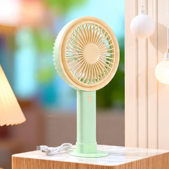 Women's Portable Table Fan with Integrated USB Charging Function Kalsten