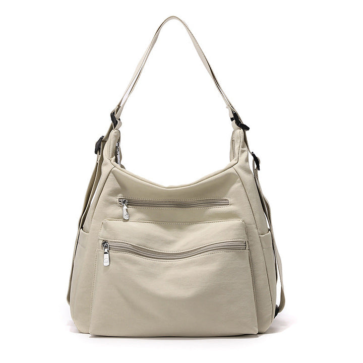 Multi-Zippered Casual Shoulder Bag Kalsten