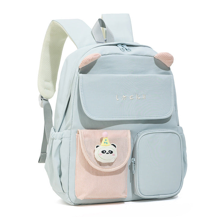 Adorable Plush Character Design School Backpack