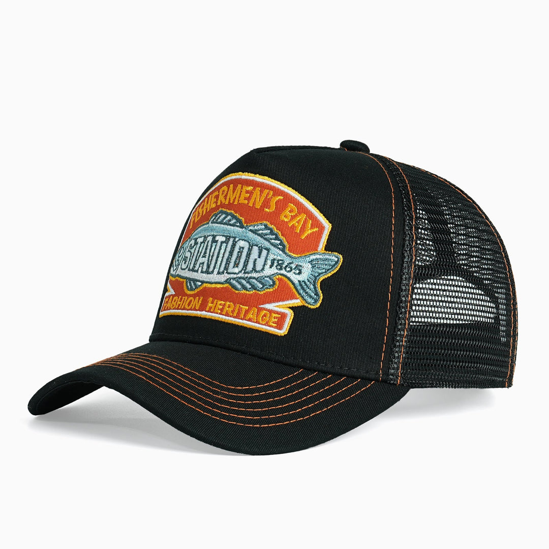 Ladies Trucker Cap with outstanding embroidery design Kalsten