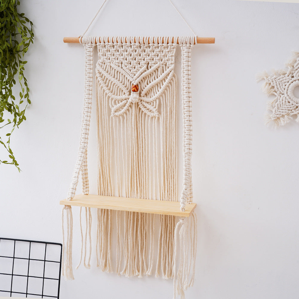 Decorative Macramé Swing Shelf Acalora