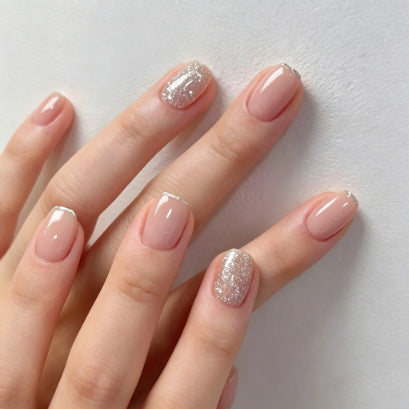 Elegant French Tip Nail Art Extensions Kalsten