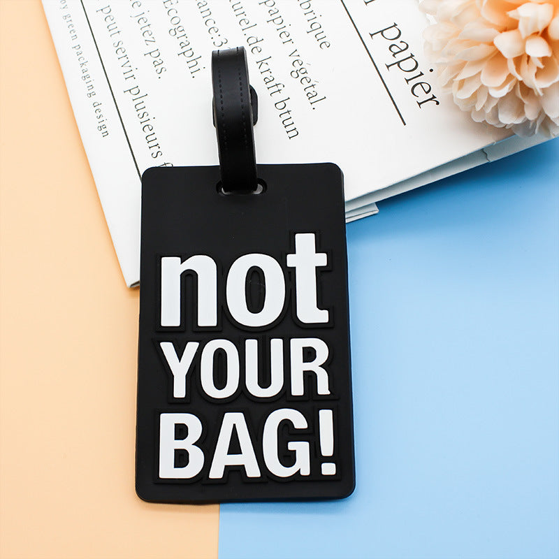 Unisex Luggage Tag with Humorous Saying Kalsten