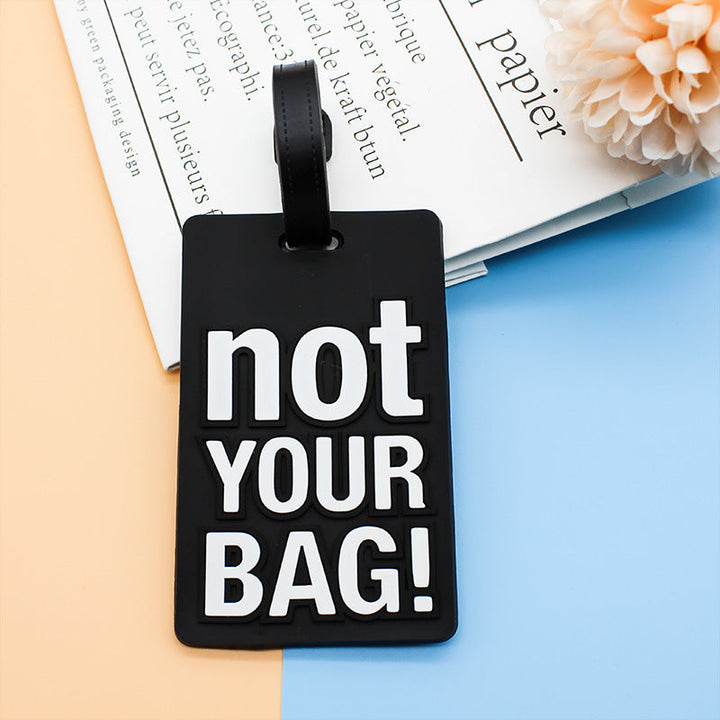 Unisex Luggage Tag with Humorous Saying Kalsten