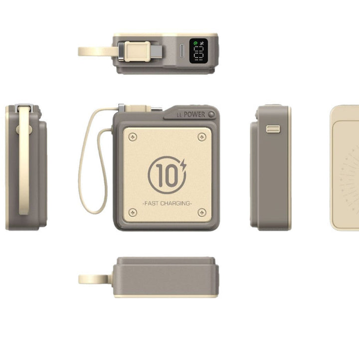 Compact fast charging power bank with digital charge level display Kalsten