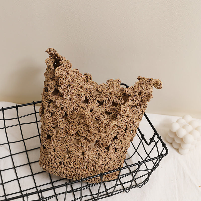 Handcrafted Macrame Bag In Floral Design Kalsten