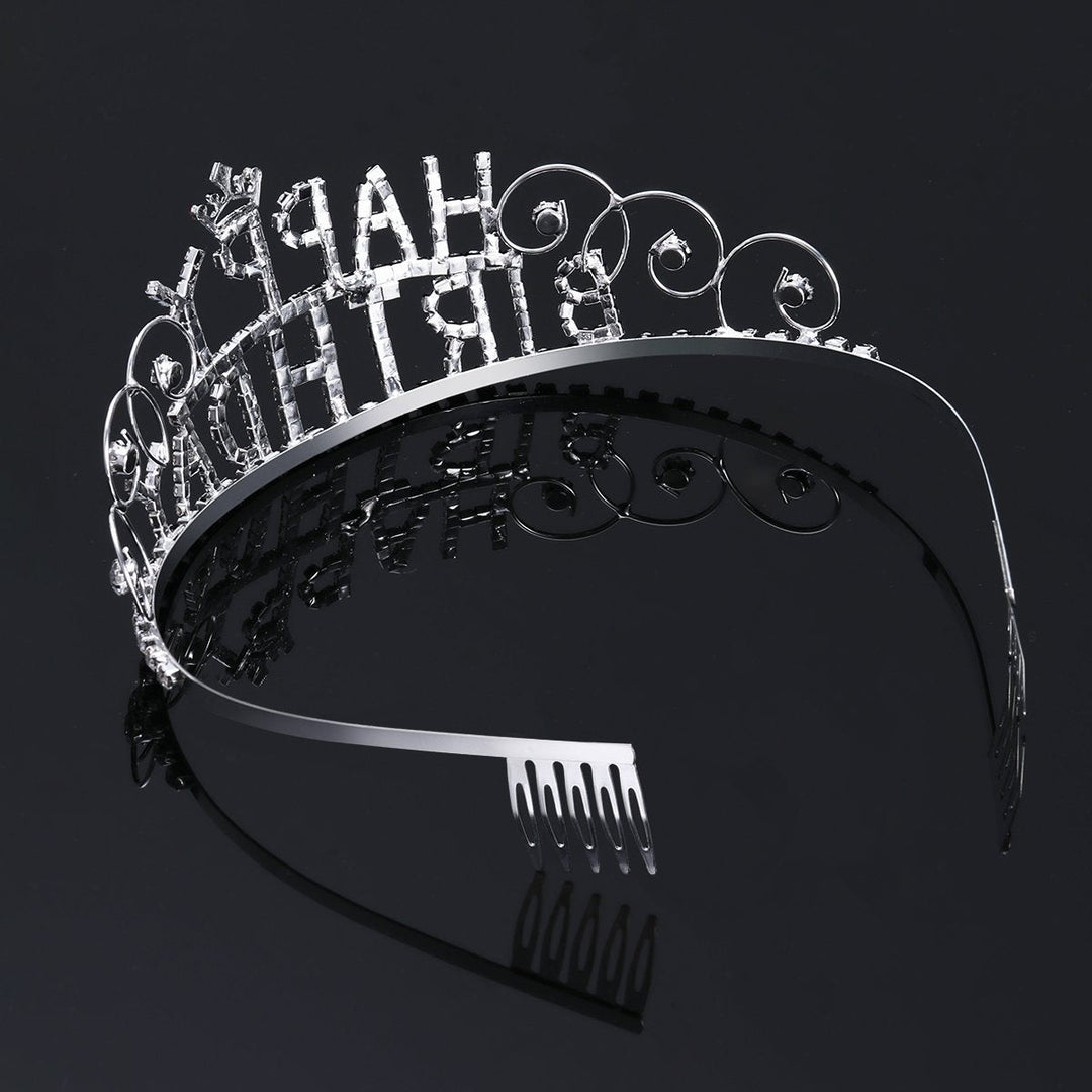 Women's Decorative Hair Crown with Birthday Inscription Kalsten