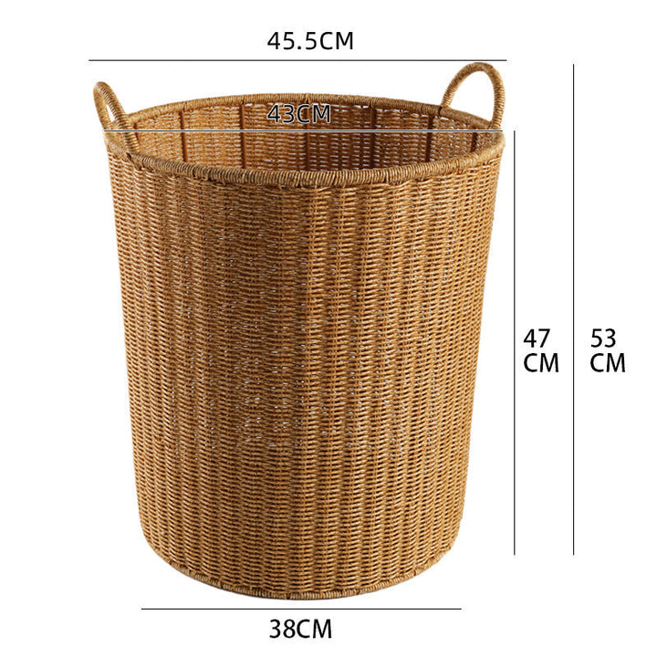 Handwoven Round Laundry Hamper Kalsten