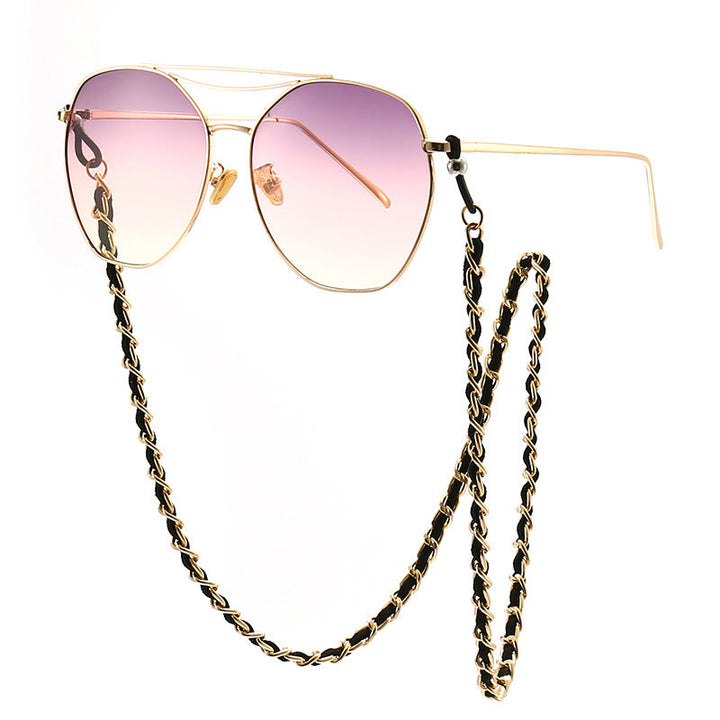 Aviator Sunglasses with Fashionable Chain Kalsten