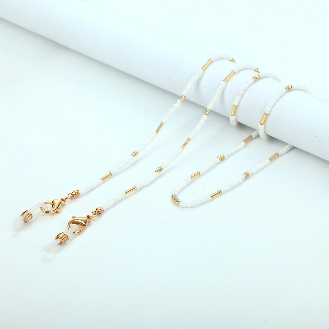 Chains-Necklace Made of Fine Pearls and Golden Accents Kalsten