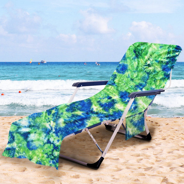 Lounge chair cushion with artistic TIE-DYE design Kalsten