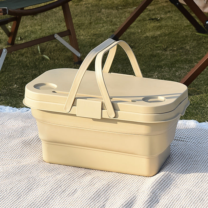 Versatile Outdoor Picnic Storage Basket Kalsten