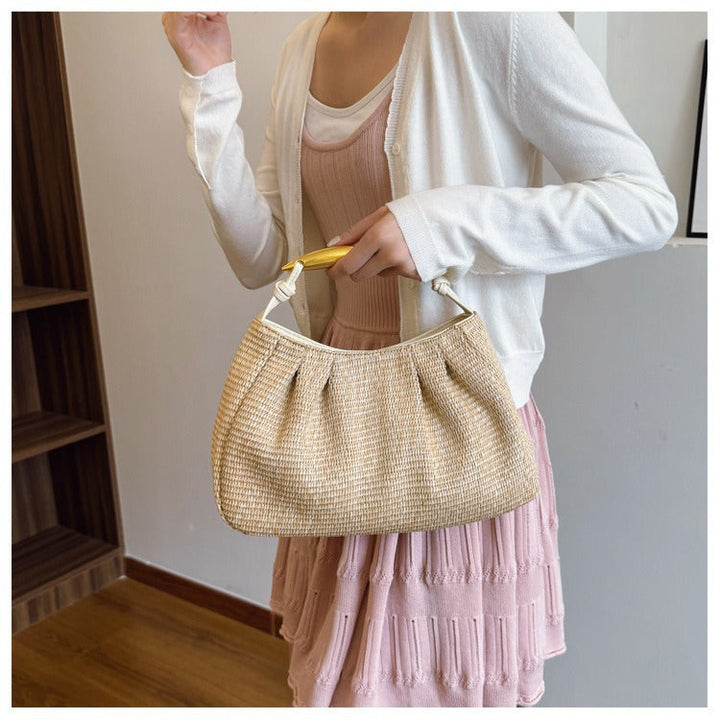 Handbag with Elegant Wooden Handle Kalsten