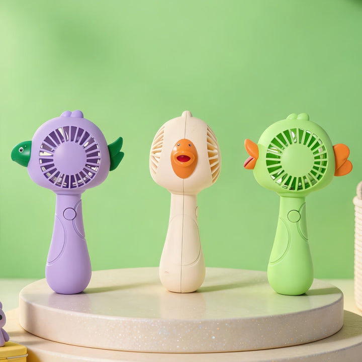 Ladies portable hand fan in playful bird design Kalsten