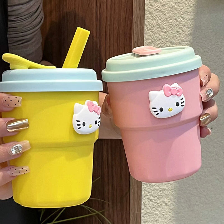 Women's reusable drinking cups with safe straw Kalsten