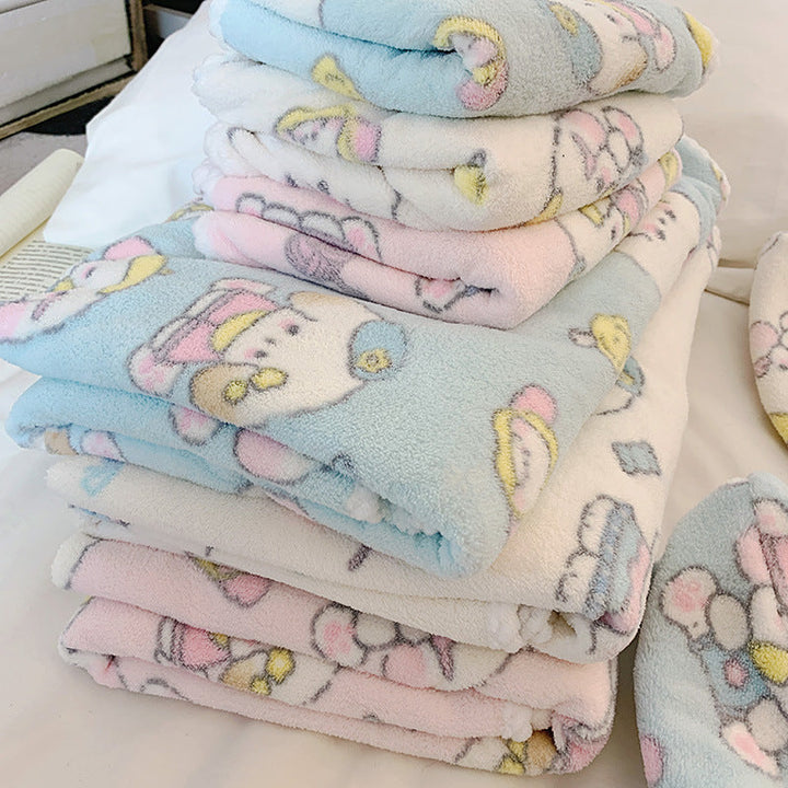 Cuddly blanket with playful animal motif Kalsten