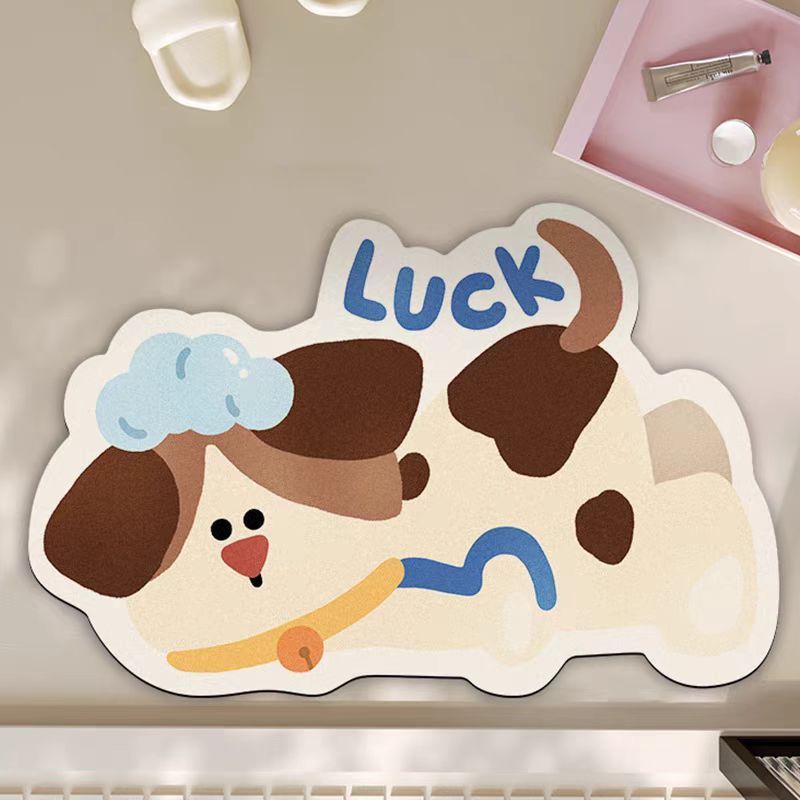 Cute Cartoon Otter-Themed Bath Mat Kalsten