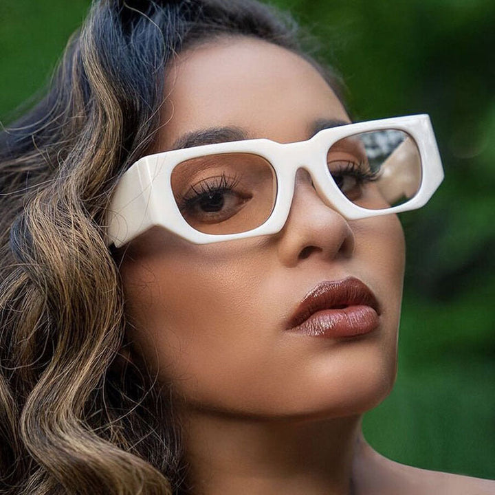Ladies oversized sunglasses with geometric frame and UV protection Kalsten