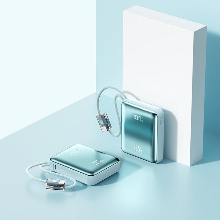 Ultra-Slim Power Bank with Integrated Charging Port and Digital Charge Indicator Kalsten