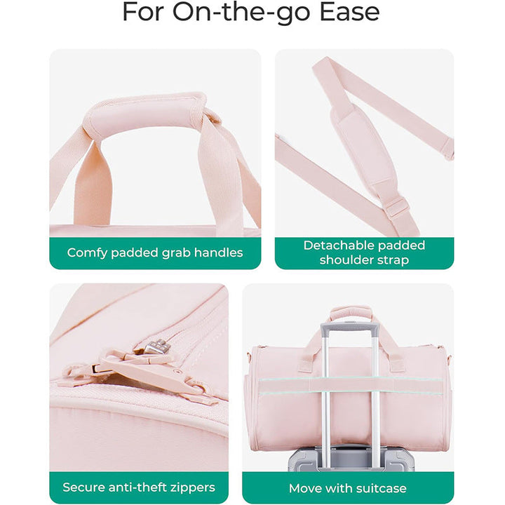 Stylish Travel Bag with Integrated Suit Compartment Kalsten