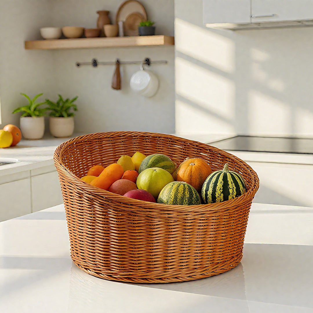 Ladies oval basket made of high-quality willow material Kalsten