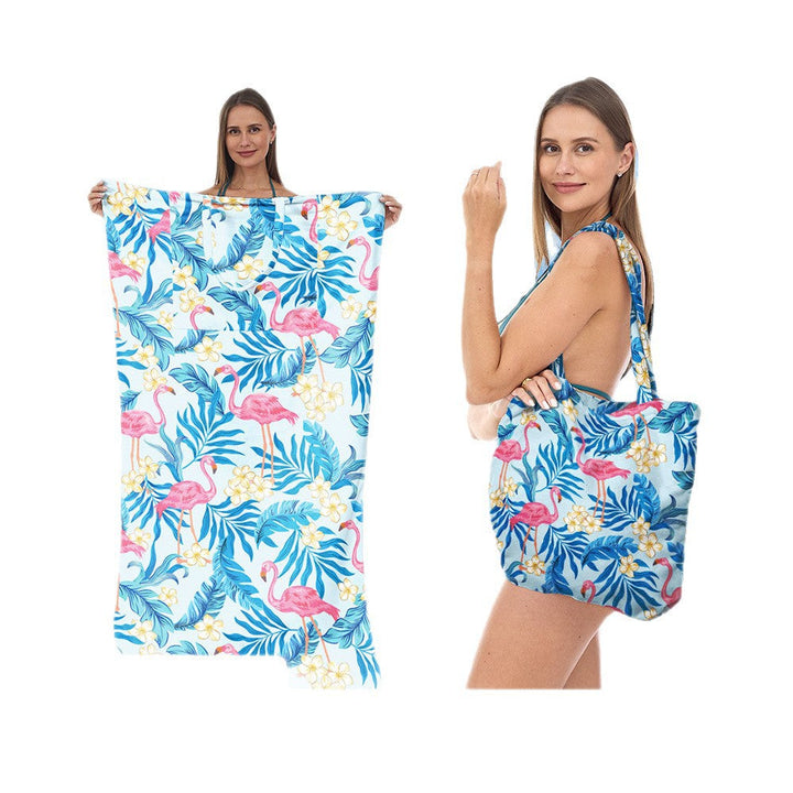 Beach towel with elegant floral patterns Kalsten