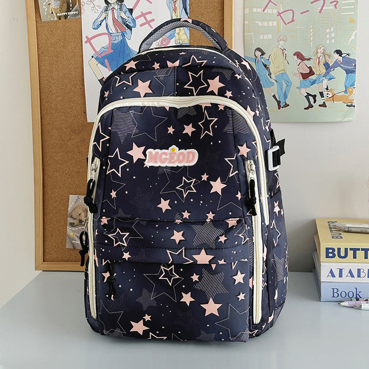 Star-Printed Multifunctional Backpack Kalsten