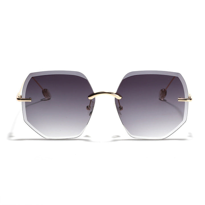 Women’s geometric sunglasses with high-quality gold frame Kalsten