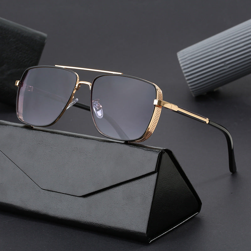 Women's fashionable square sunglasses with luxurious metal accents Kalsten