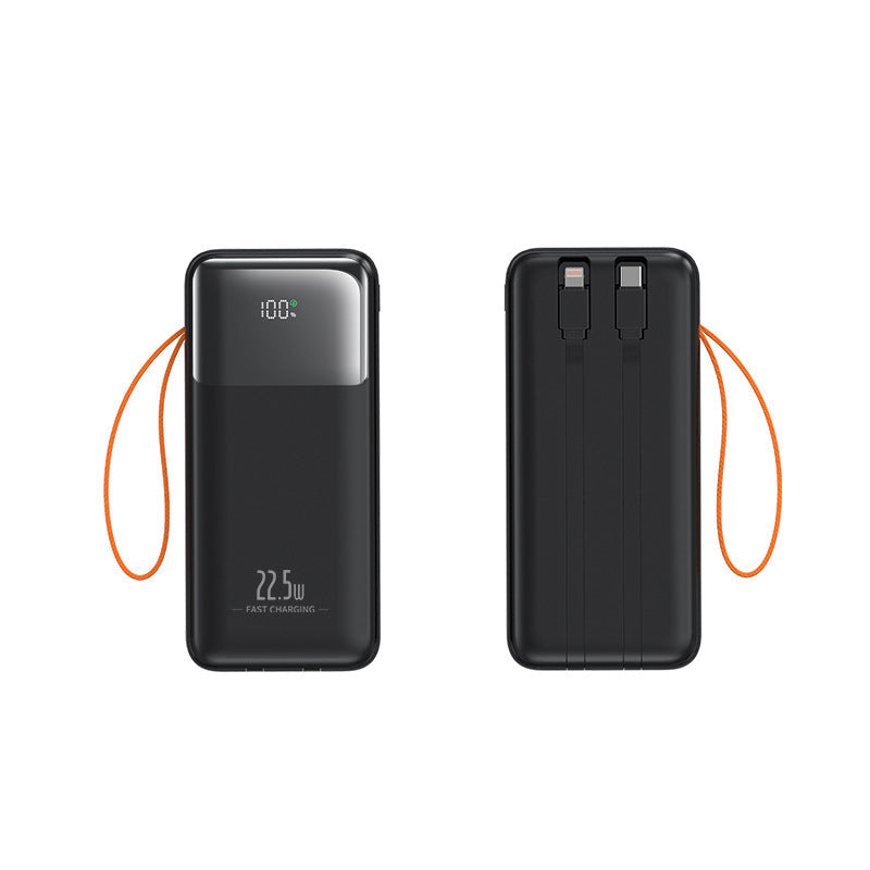 Portable power bank with integrated cable management and fast charging function Kalsten