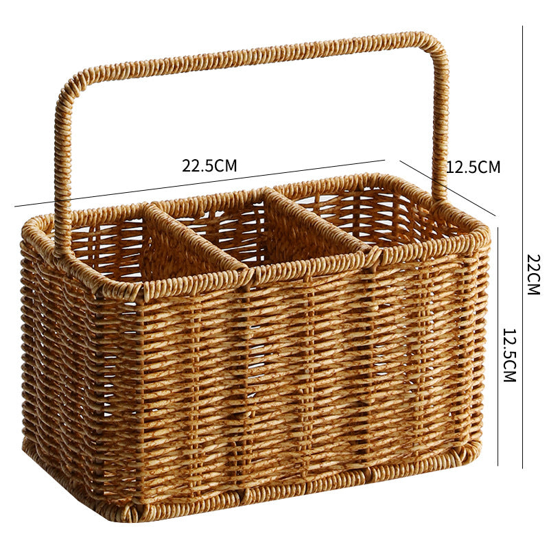 Unisex Handwoven Storage Basket with Dividers Kalsten