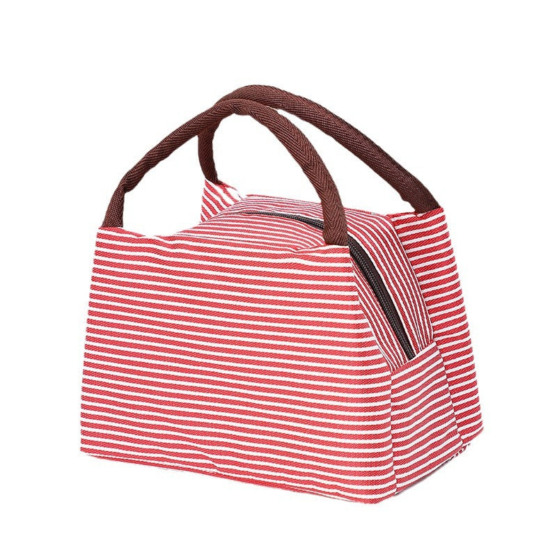 Insulated lunch bag with elegant striped pattern Kalsten