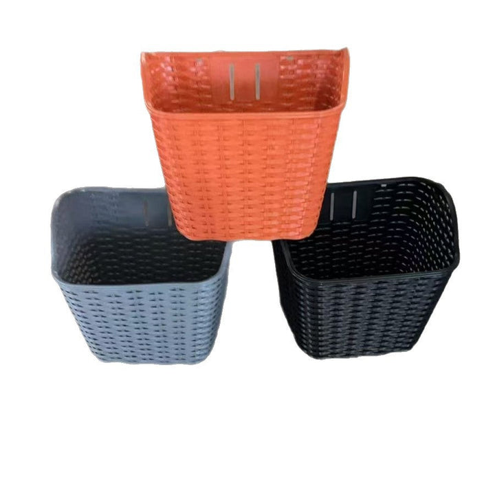 woven quick-release front bike basket with removable mounting bracket Kalsten
