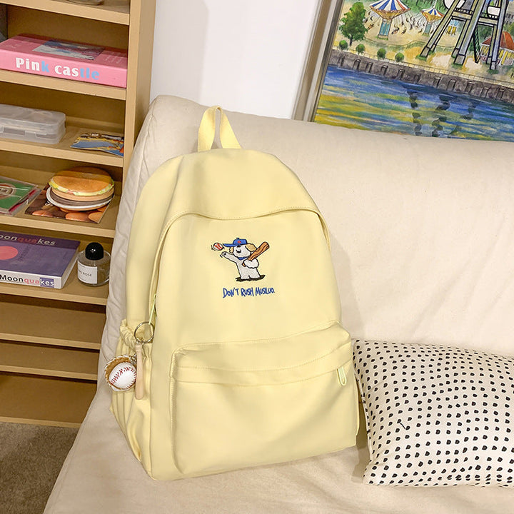 Cartoon-Themed Lightweight School Backpack