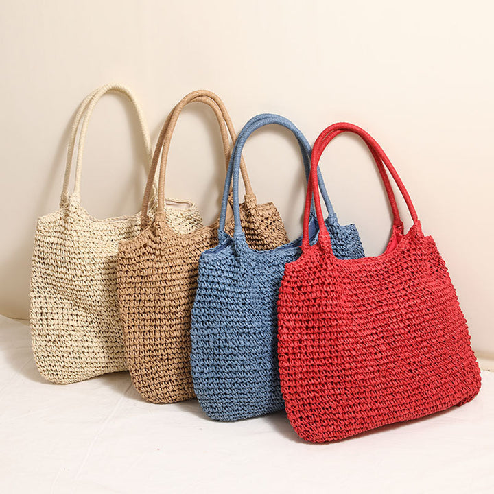 Handmade wicker tote bag with sturdy handles Kalsten