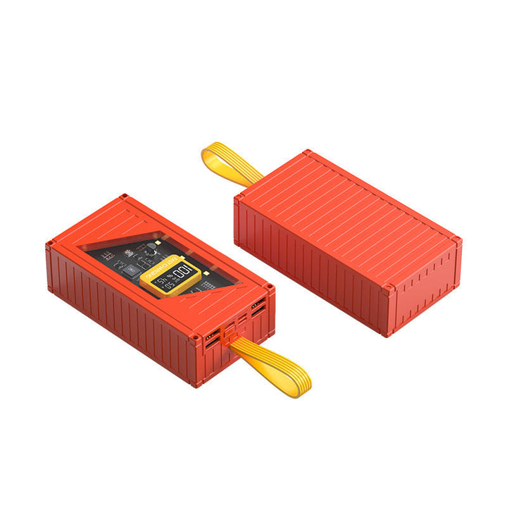 Portable power bank with integrated digital charging status display and fast charging function Kalsten