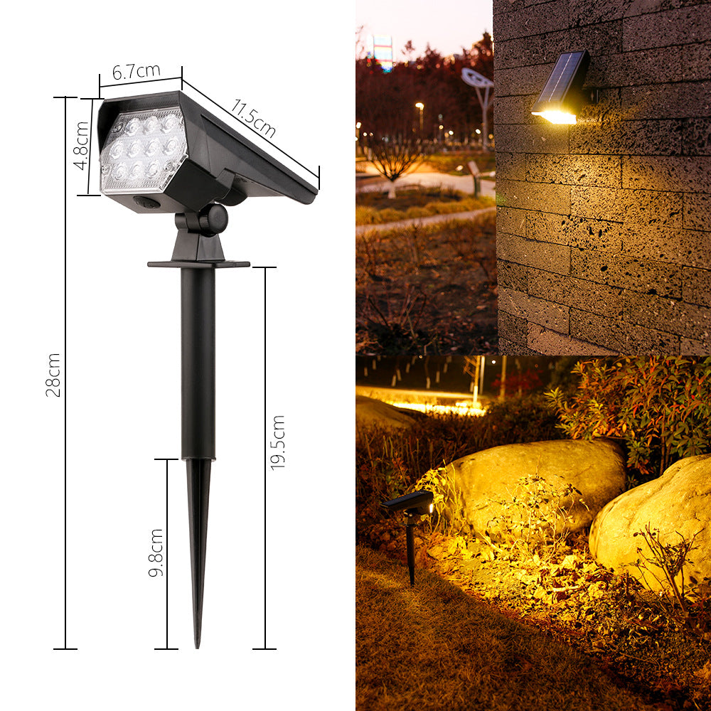 Adjustable Solar LED Landscape Spotlight Stake Kalsten