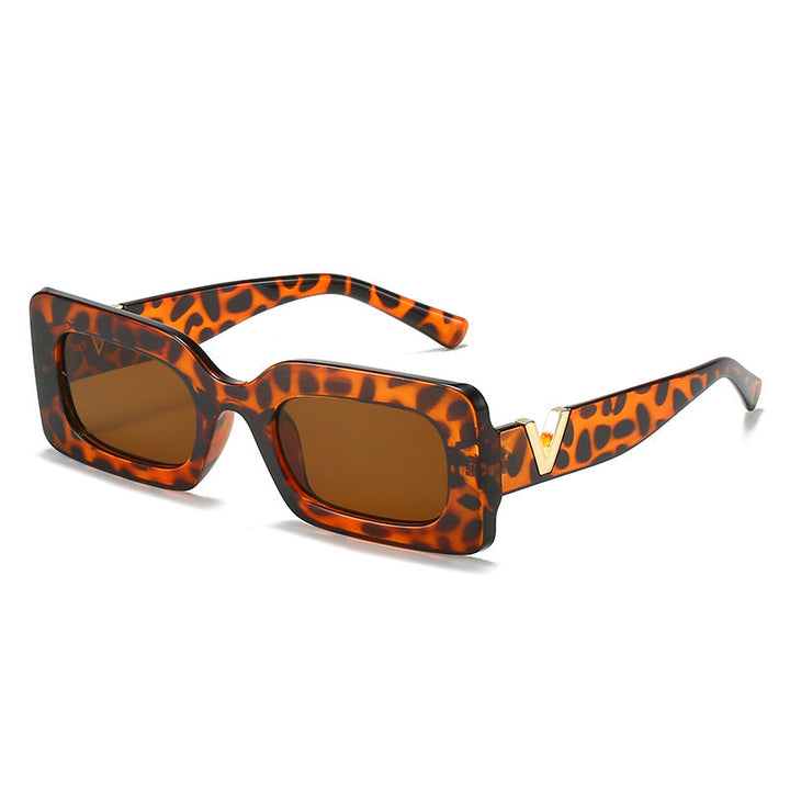 Women's fashionable square sunglasses with stylish metal embellishment Kalsten