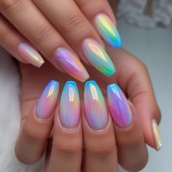 Artifical nails with Faceted Design Kalsten
