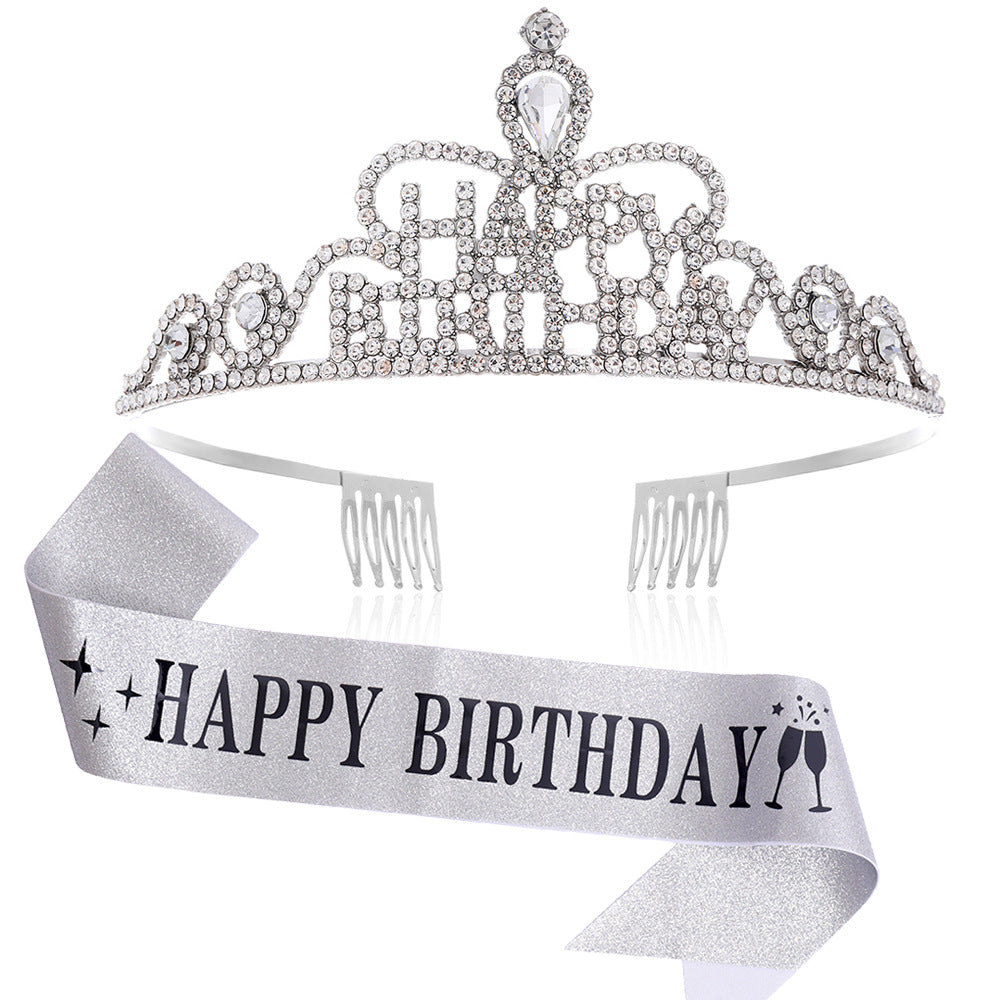 Women Funkenkrone with "Happy Birthday" lettering Kalsten