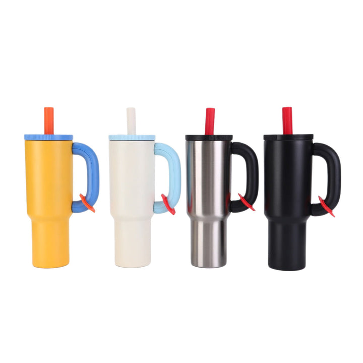 Ladies stylish insulated cup with straw Kalsten