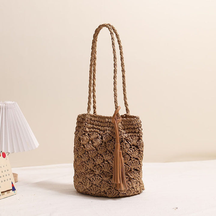 Hand-knotted macrame shoulder bag Kalsten