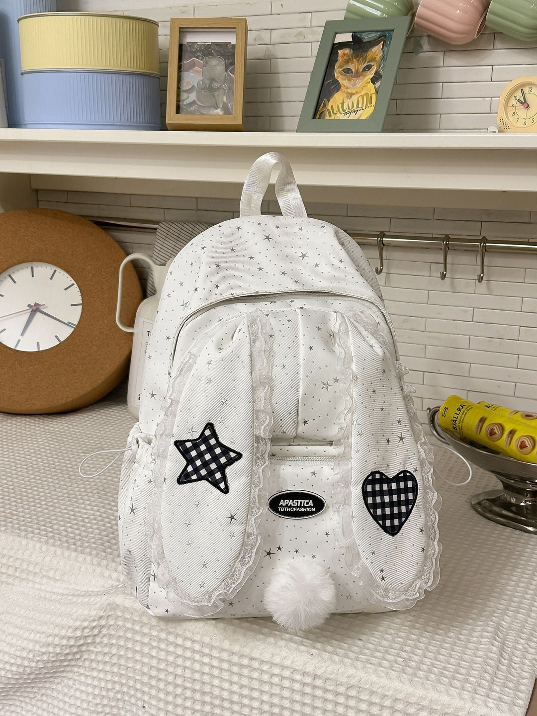 Cute Bunny Ear School Backpack