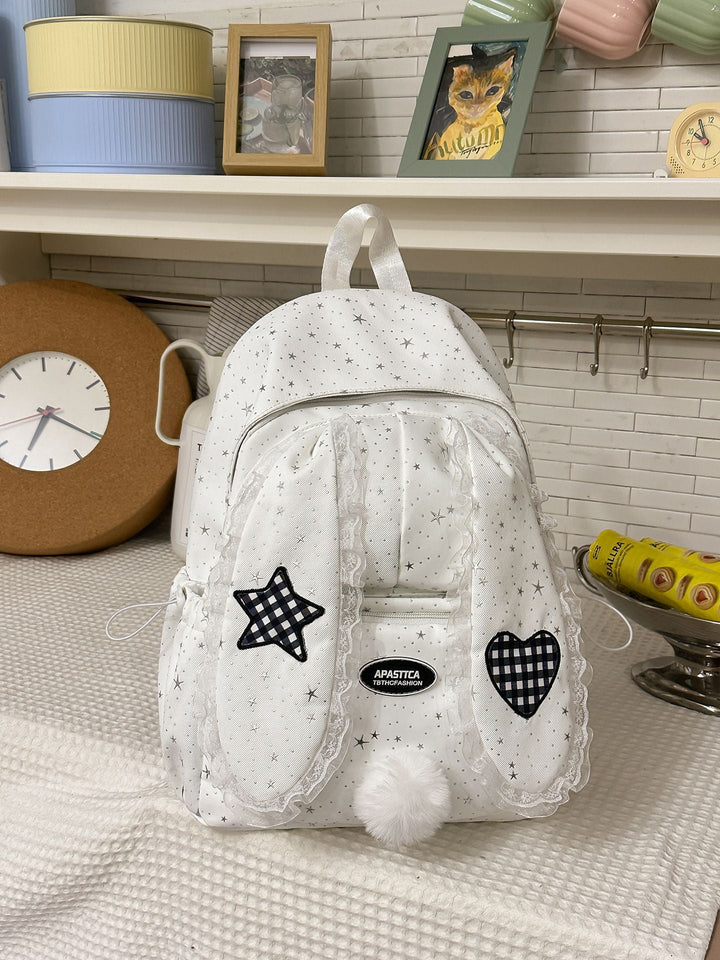 Cute Bunny Ear School Backpack