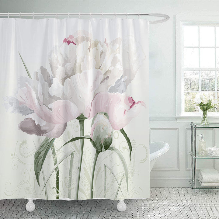 Floral Patterned Shower Curtain Kalsten