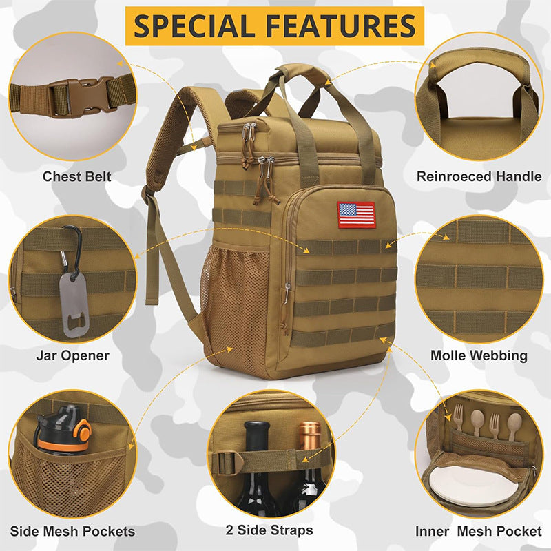Multifunctional cooler backpack with insulating interior Kalsten
