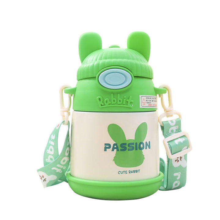 Women's Insulated Water Bottle with Cute Bunny Design Kalsten