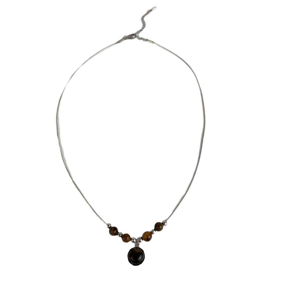 Tiger Eye Pendant Necklace Kalsten