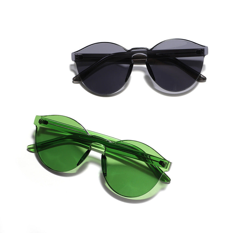 Women's stylish round sunglasses with innovative frame Wide Kalsten